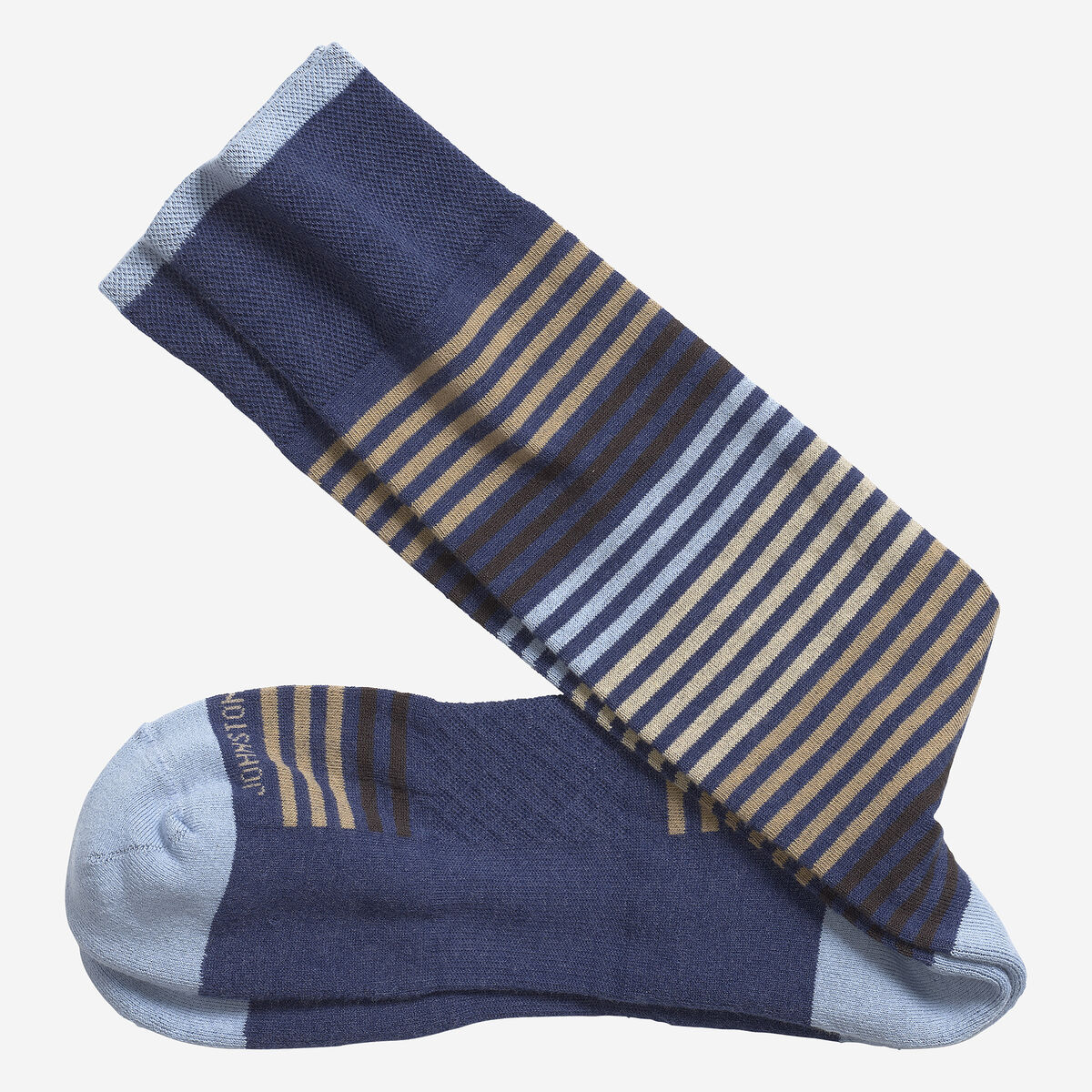 First In Comfort Heather Stripe Socks image number null