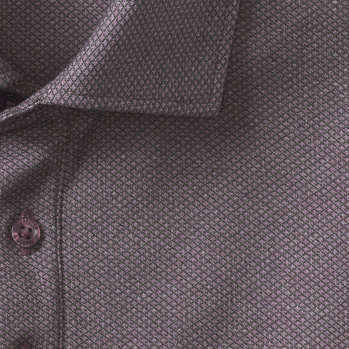 Knit Jacquard Long-Sleeve Polo image number null