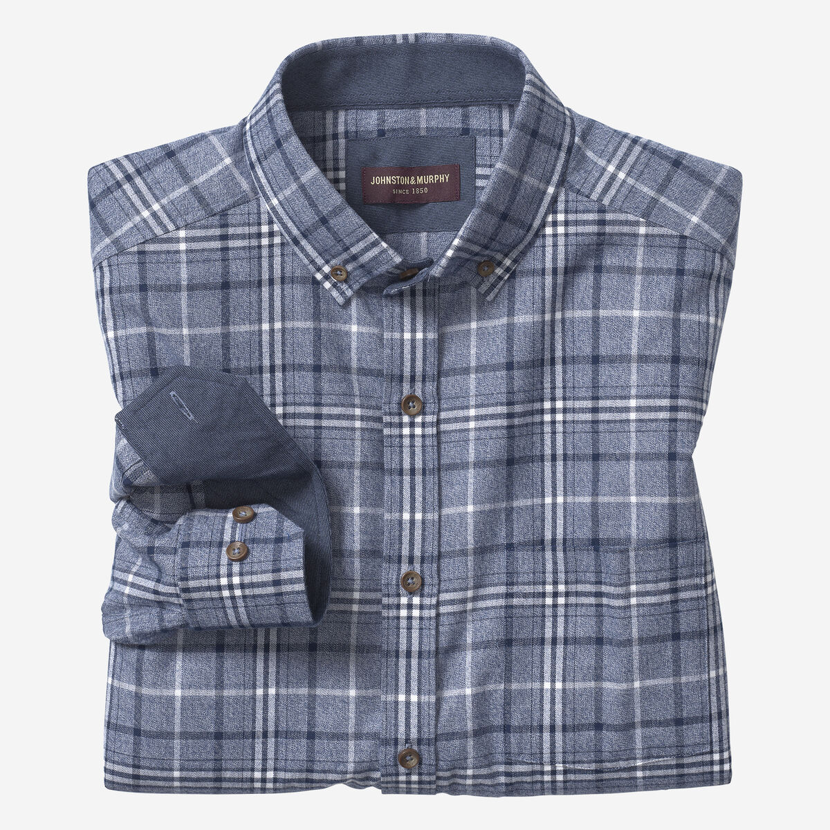 Brushed Heathered Woven Shirts image number null