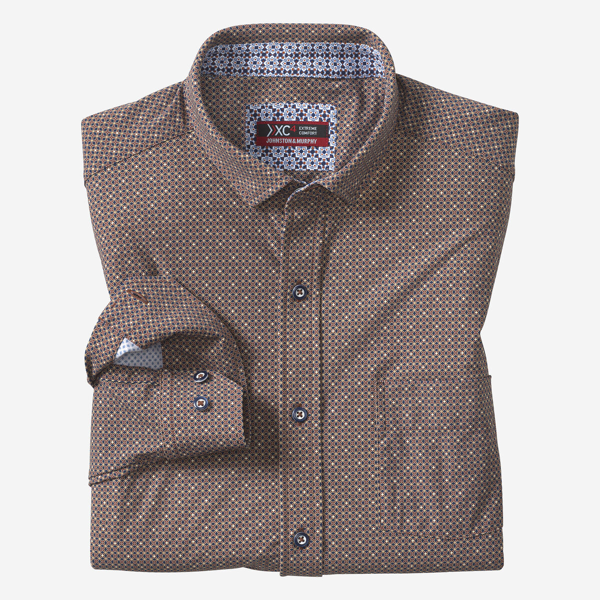 XC4® Motion Long-Sleeve Print Knit Shirt image number null