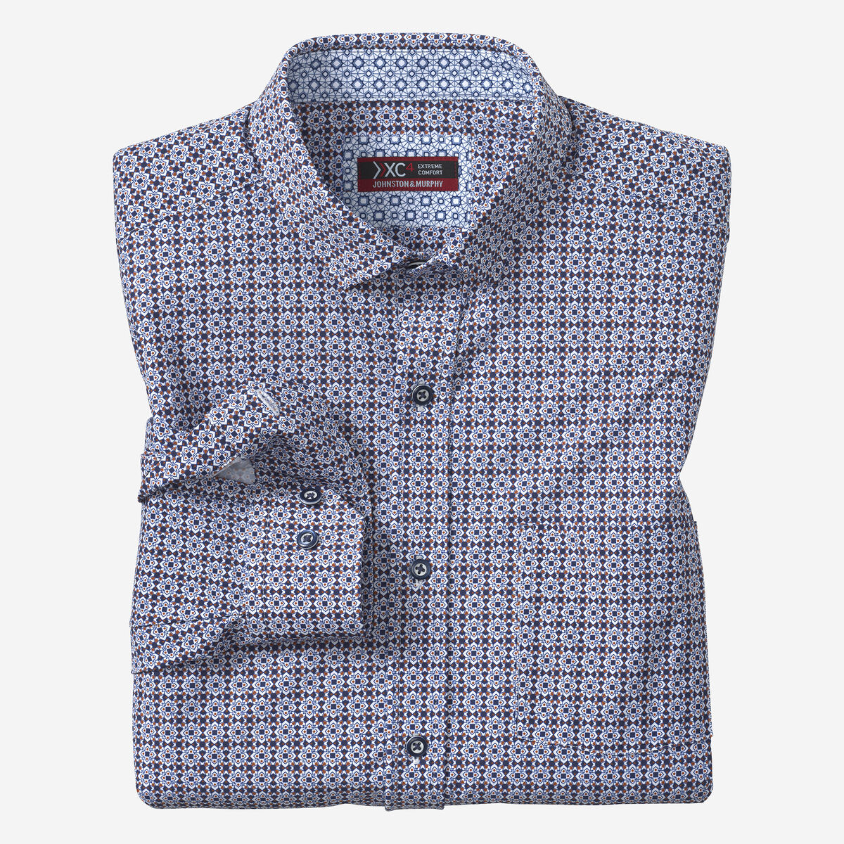 XC4® Motion Long-Sleeve Print Knit Shirt image number null