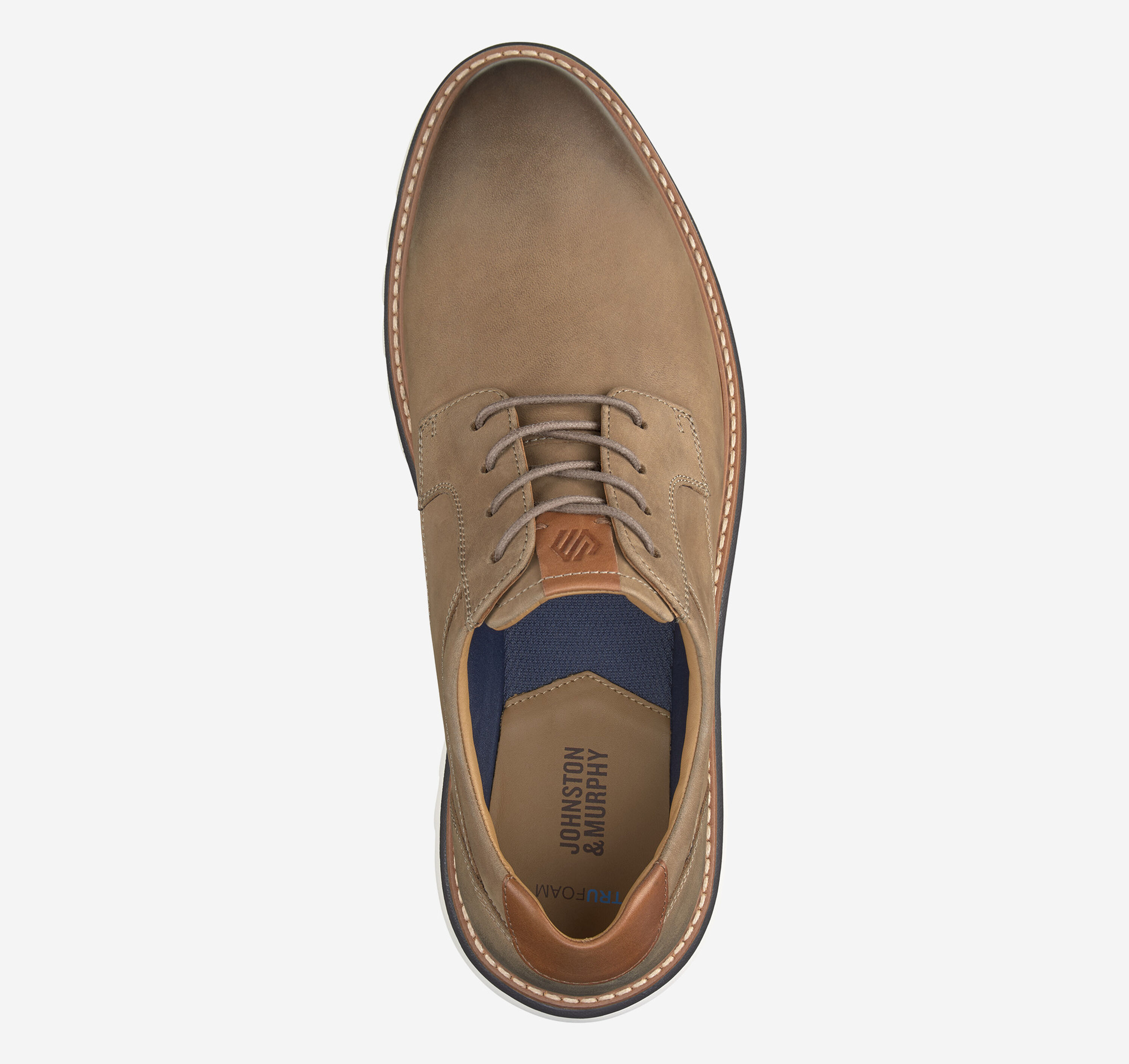 Johnston & Murphy Men\'s Braydon Oxford Shoes Tan Leather Size 11 W Wide NEW Men main image 3