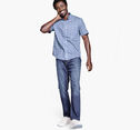 Textured Cotton Short-Sleeve Shirt image number null