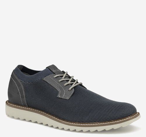 Duncan Knit Plain Toe - Navy Knit/Camo-Embossed Leather