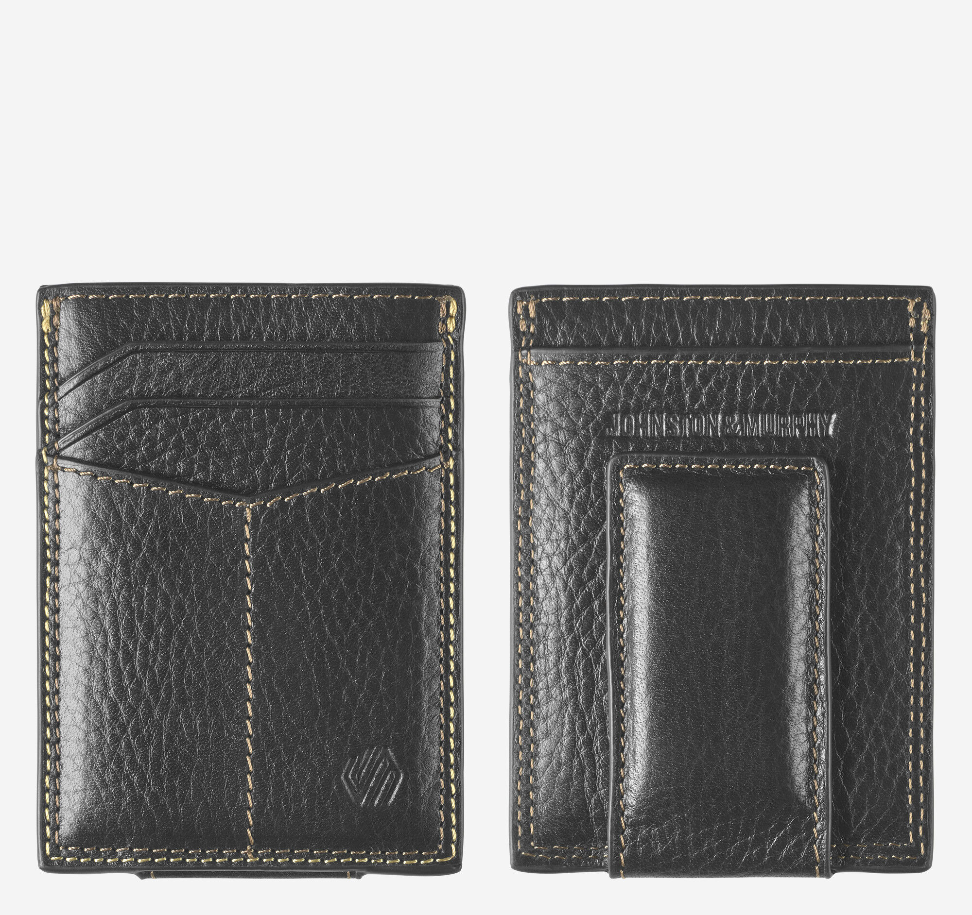 Men's Double-Contrast Stitch Front Pocket Wallet | Johnston & Murphy