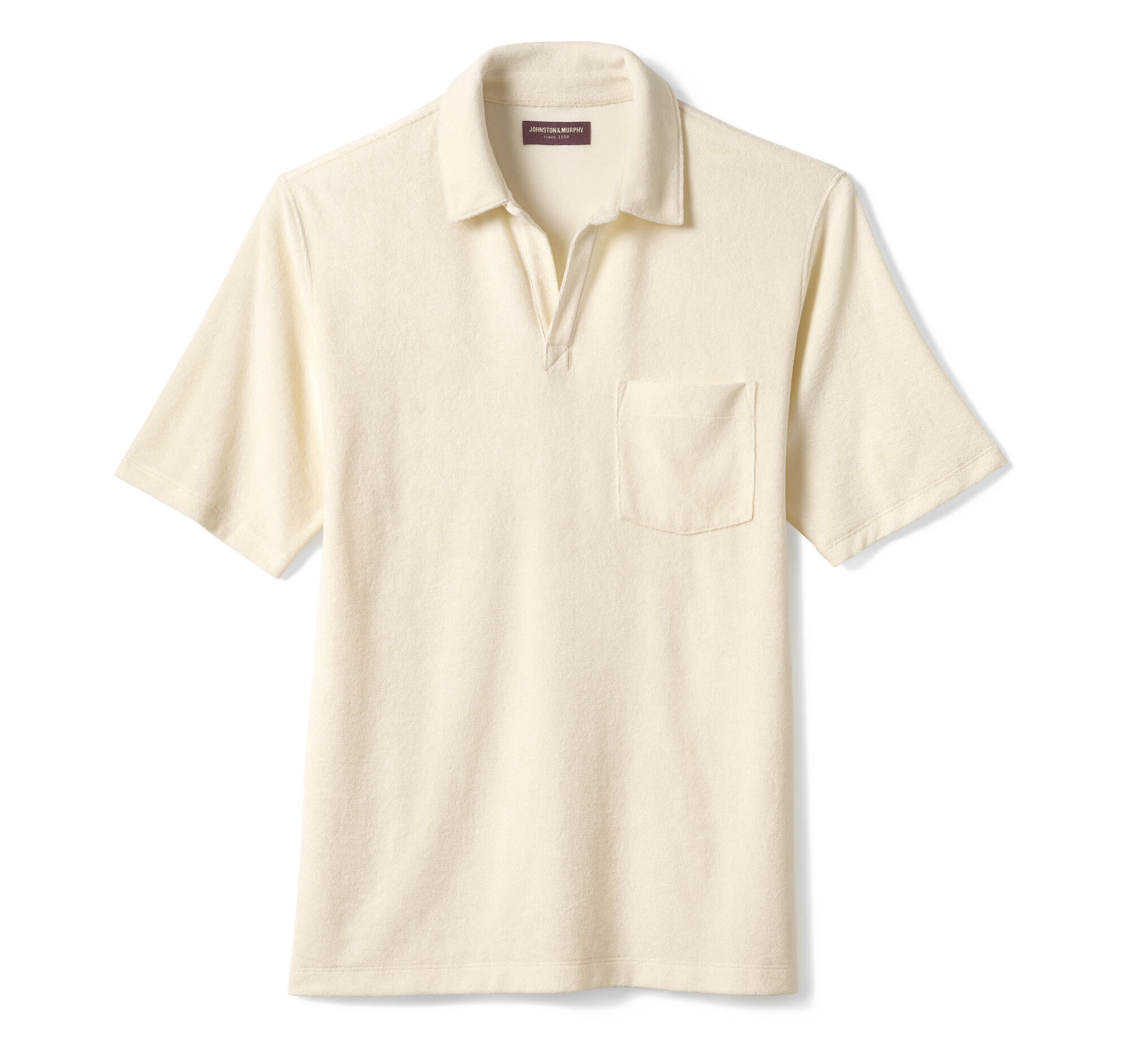 Men's Terry Open Collar Polo | Johnston & Murphy