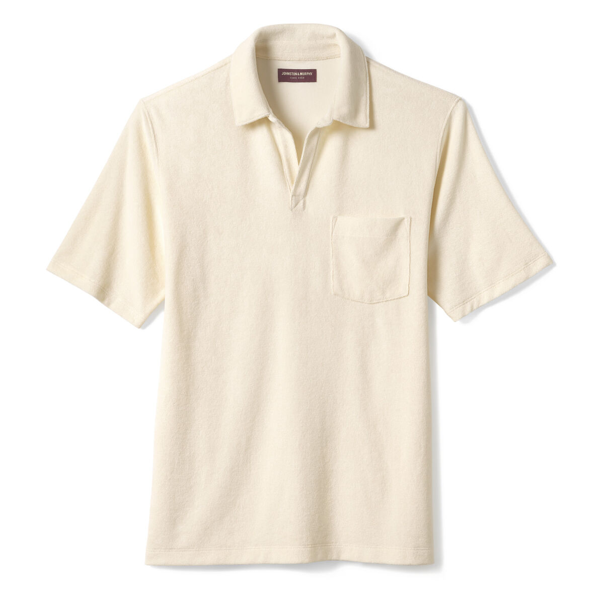 Terry Open Collar Polo image number null