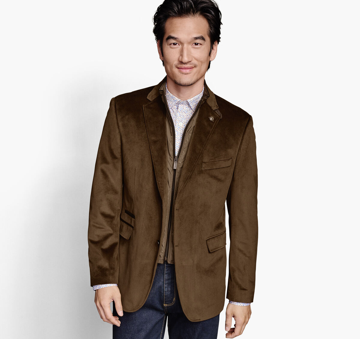 Plush Bibbed Blazer image number null