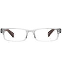 Clear & Tortoise Rectangular Readers image number null