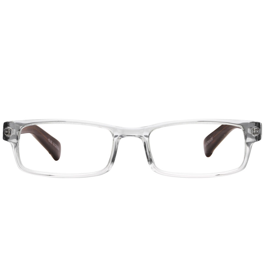 Clear & Tortoise Rectangular Readers image number null