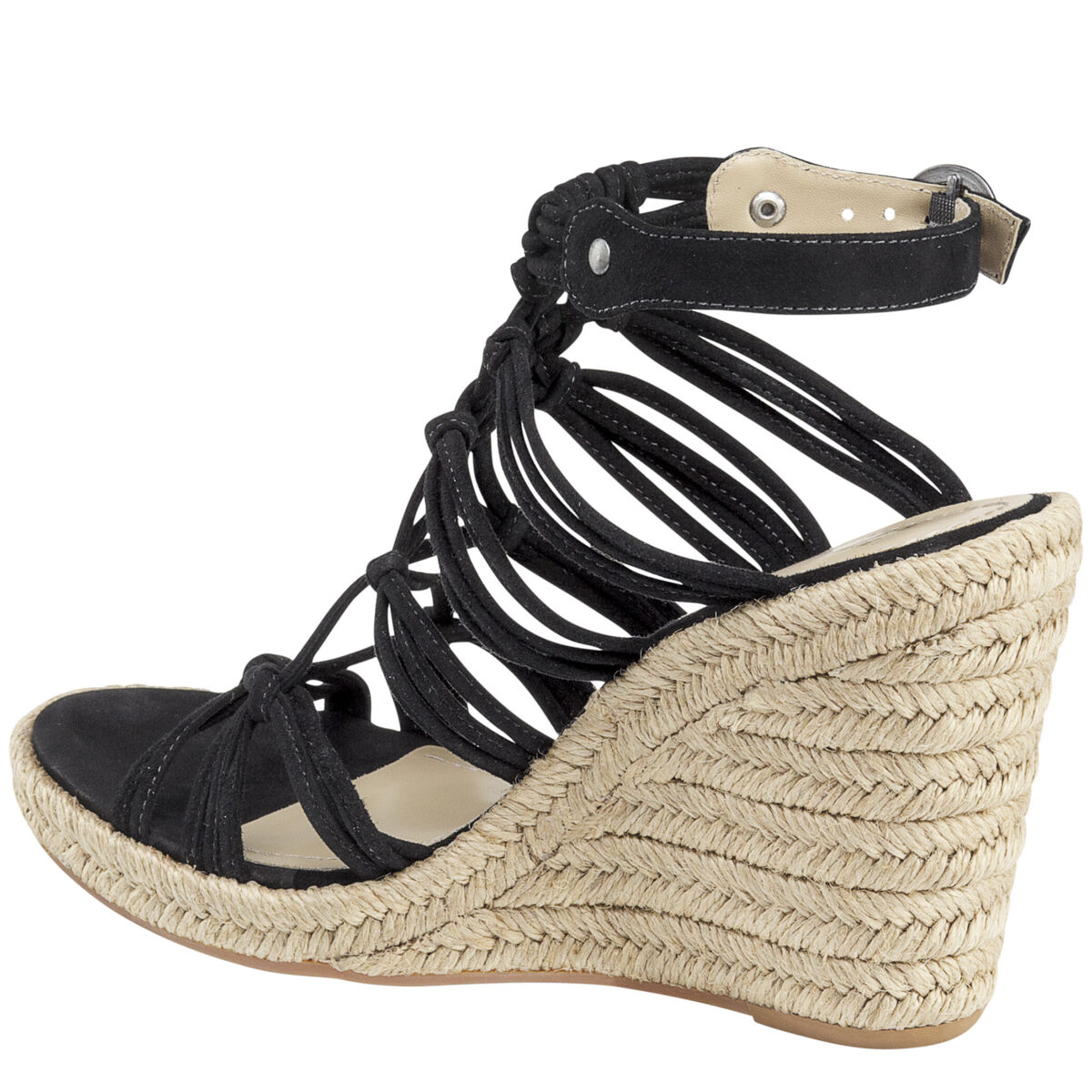 Mindy Braided Ankle-Strap Wedge image number null