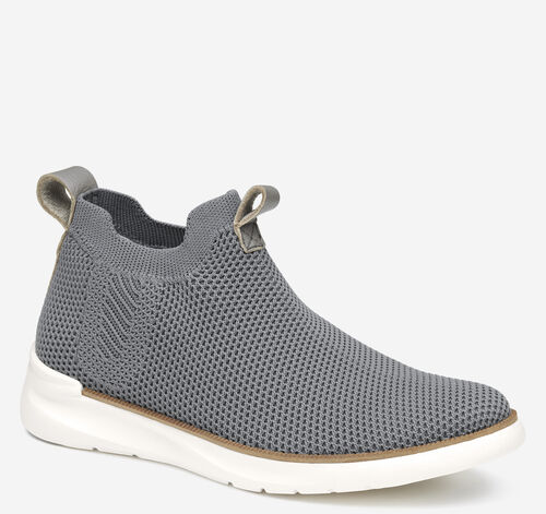 Emery Knit Chelsea Boot - Gray Knit