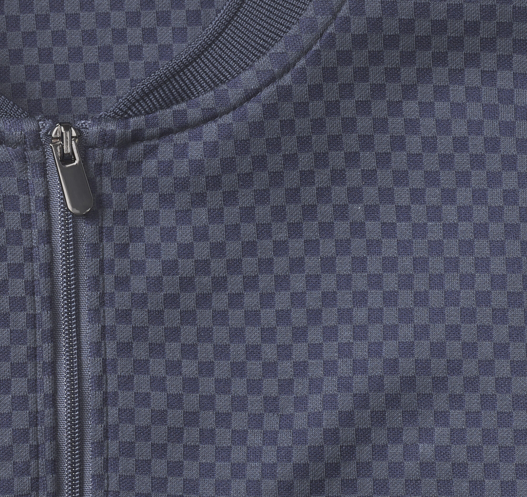 Gavin Zip Jacquard Polo