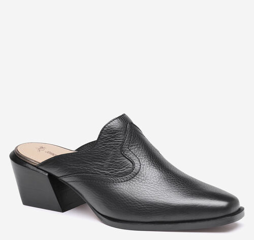 Kalista Mule - Black Full-Grain Leather