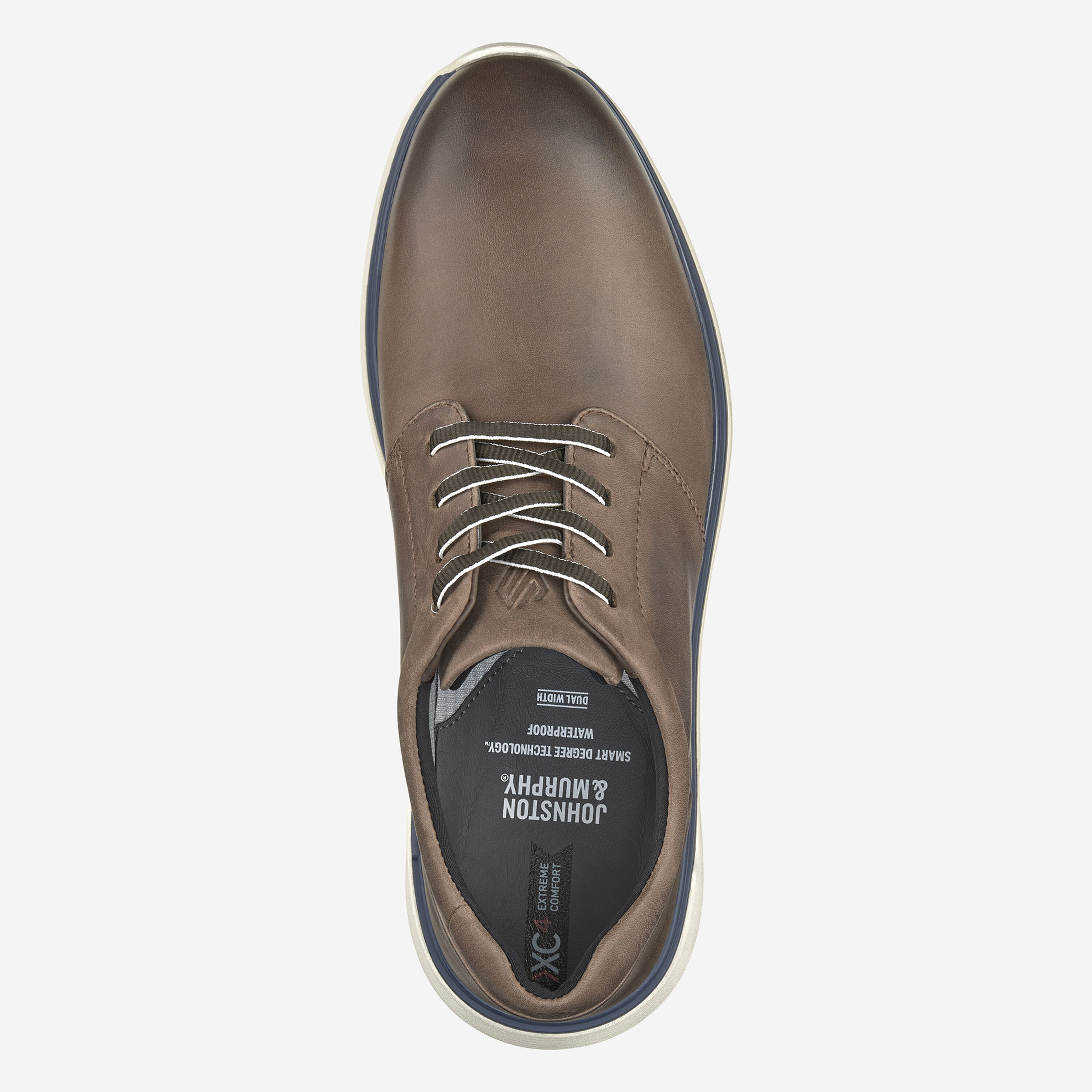 Johnston & Murphy XC4 Prentiss 2.0 Plain Toe – Herren-Sneaker, lässige Arbeitsschuhe für Herren mit versiegelten Nähten, Hellbraun, 10 X-Wide