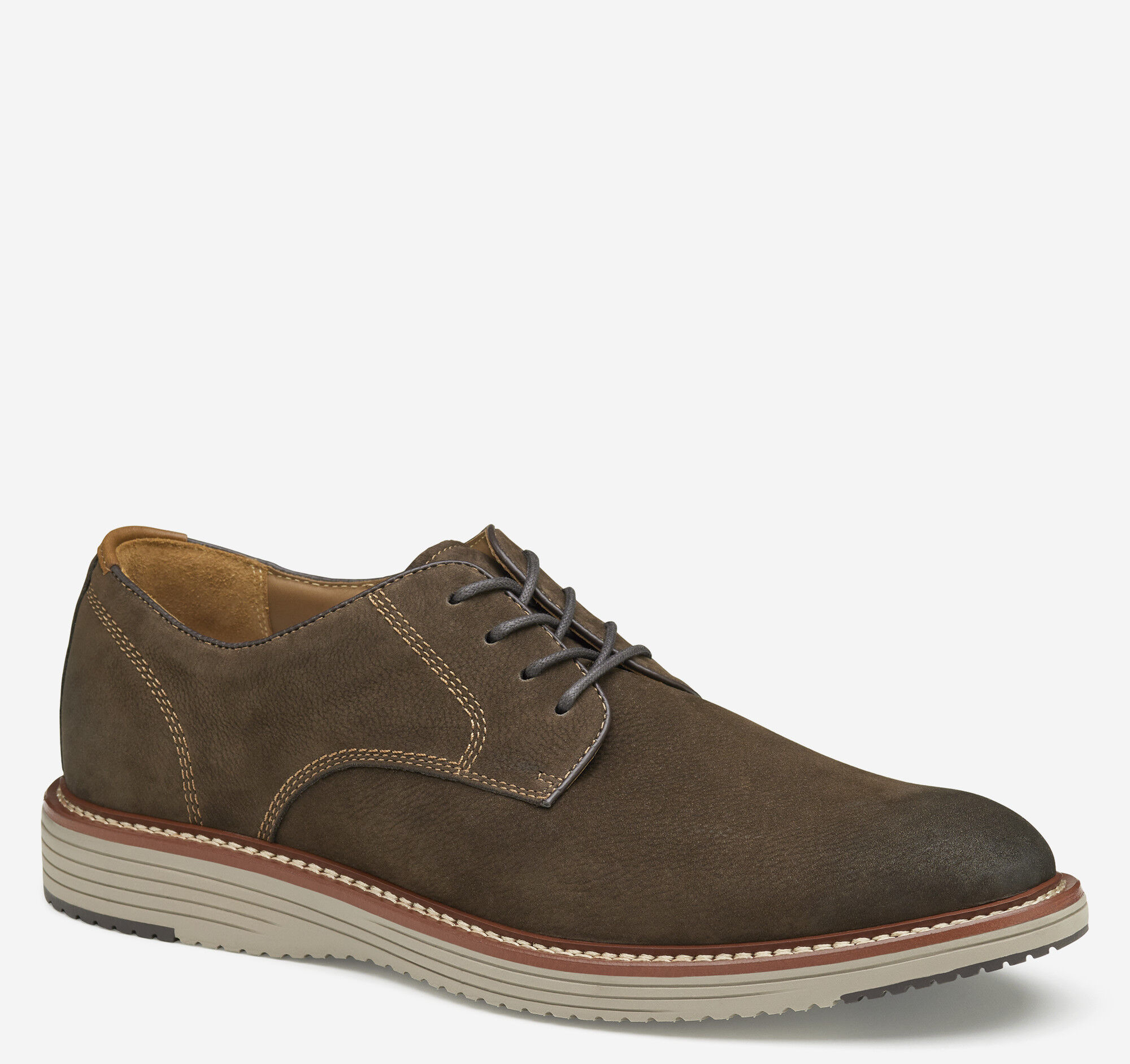 新品未使用JOHNSTON&MURPHYドレスシューズ　27cm ダークブラウン Men's Upton Plain Toe in Dark Brown Nubuck | Johnston & Murphy