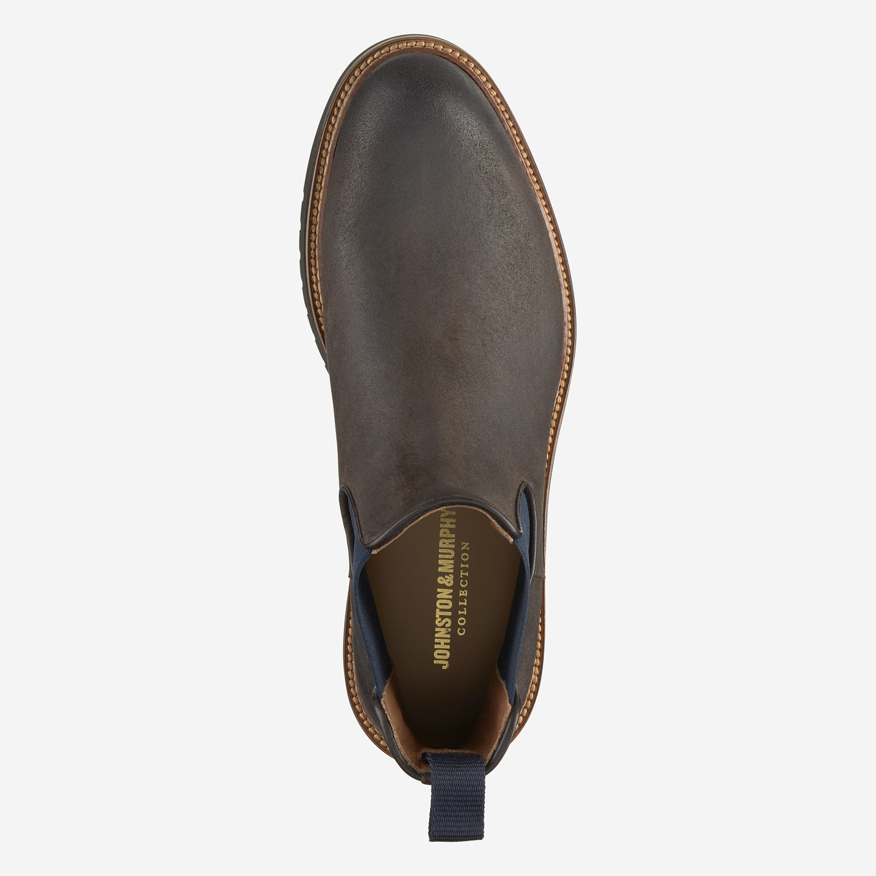 Johnston & Murphy Men\'s Size 12 English Suede Hartford Chelsea Boots Brown Johnston & Murphy Hartley Chelsea Boot Brown Italian  main image 4