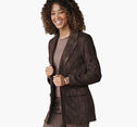 Open-Front Knit Blazer image number null