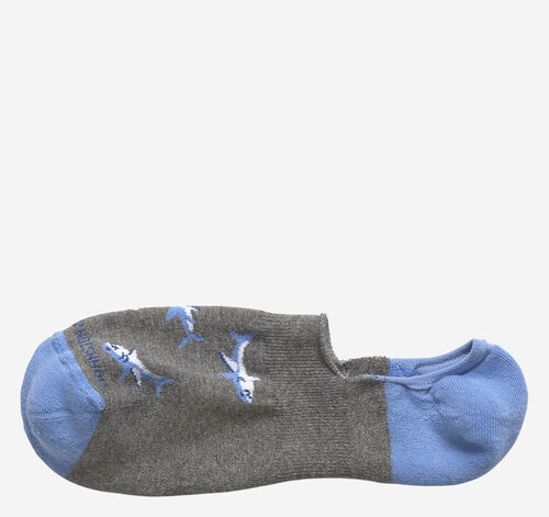 High-Cut Liner Socks - Gray Shark