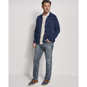 Indigo Full-Button Knit Jacket image number null