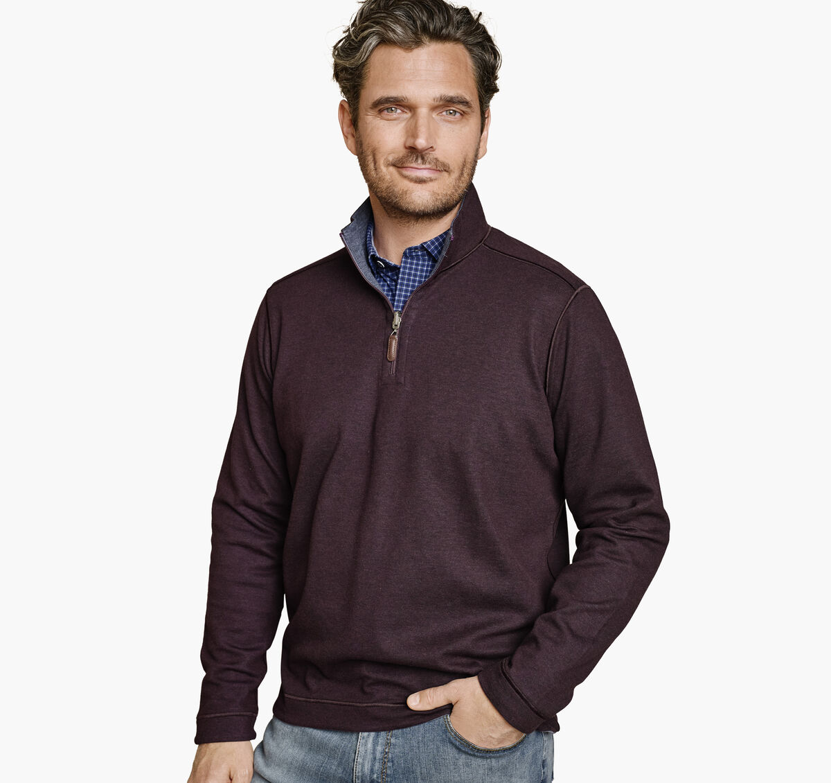 Icon Reversible Quarter-Zip image number null