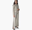 Brushed Leopard-Print Bomber Jacket image number null