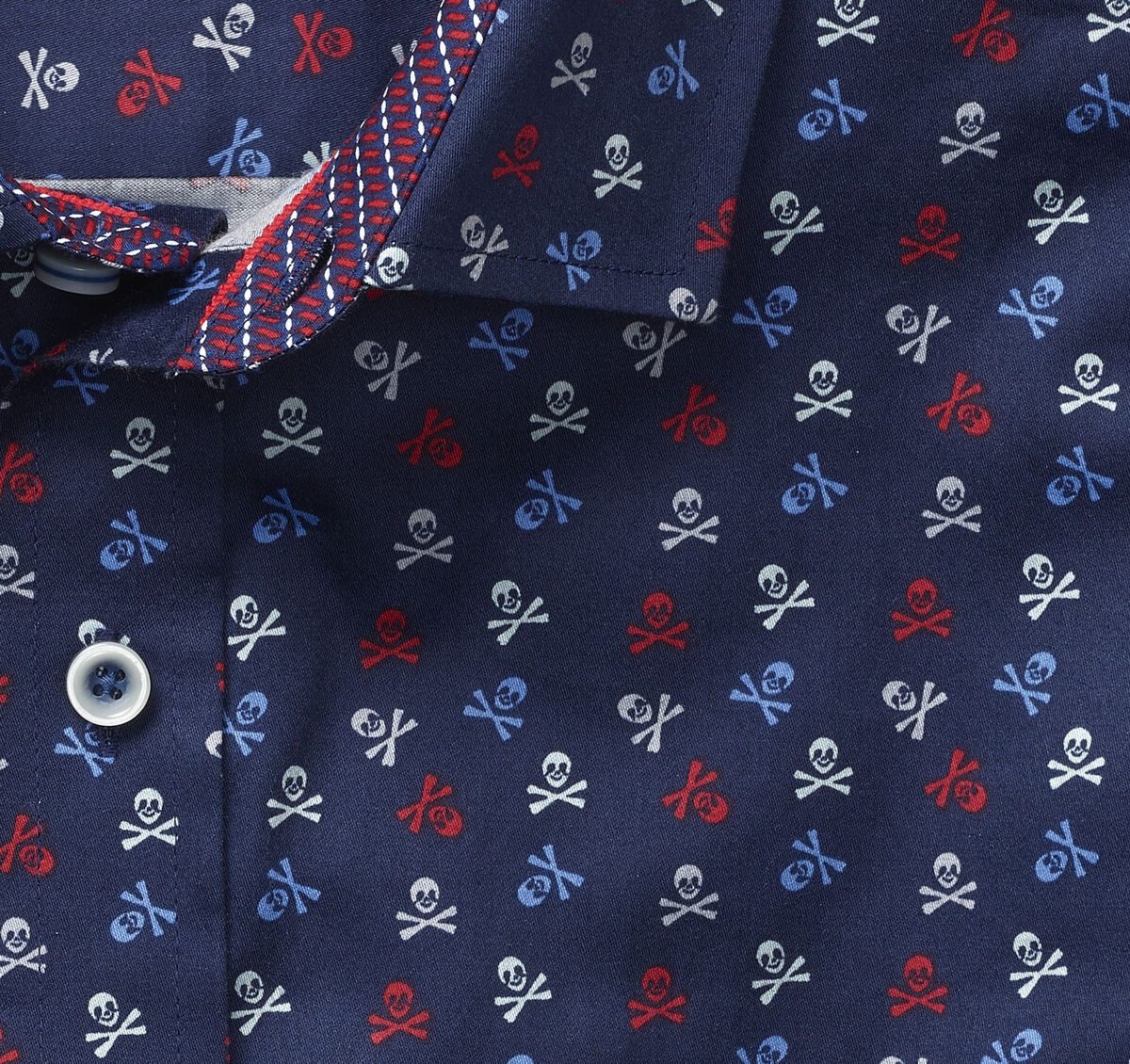 Skull Print Shirt image number null