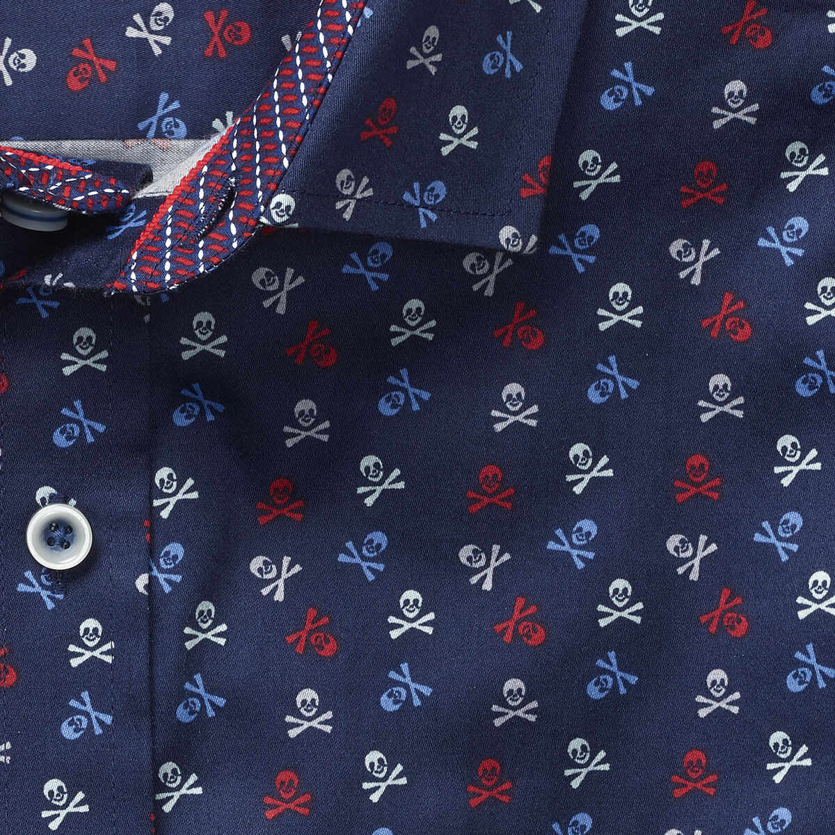 Skull Print Shirt image number null