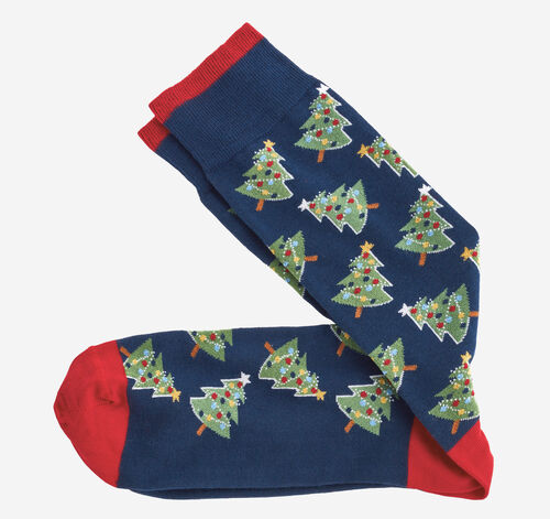 Pima Cotton Holiday-Themed Socks