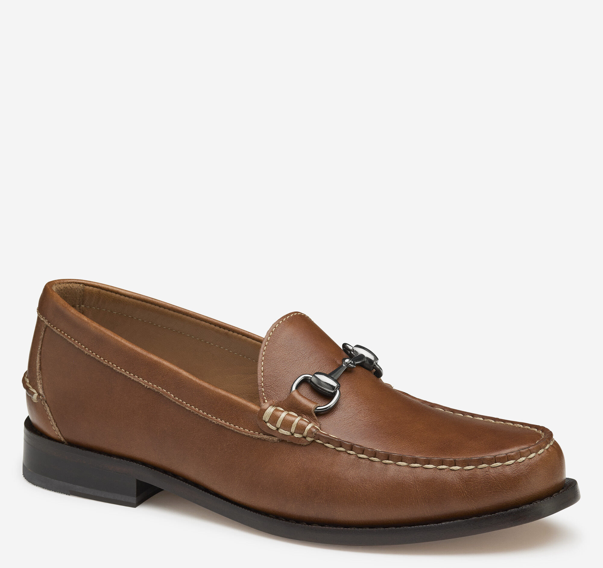 252932 SP50 Men's Shoes Size 9 M Tan Leather Slip On Johnston & Murphy 