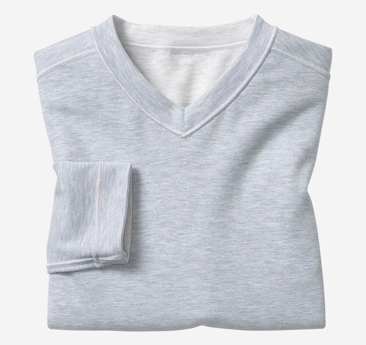 Reversible Long-Sleeve V-Neck image number null