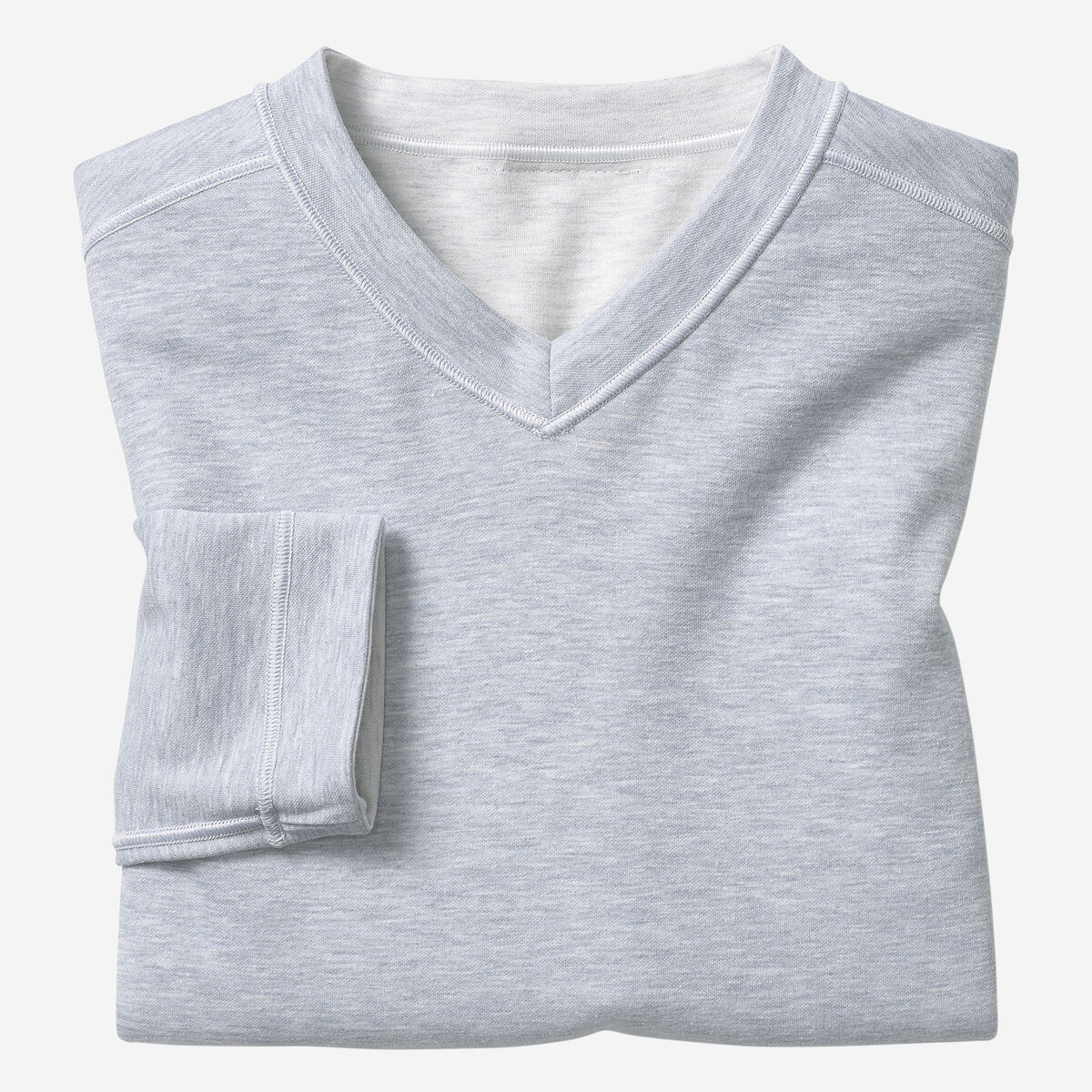 Reversible Long-Sleeve V-Neck image number null