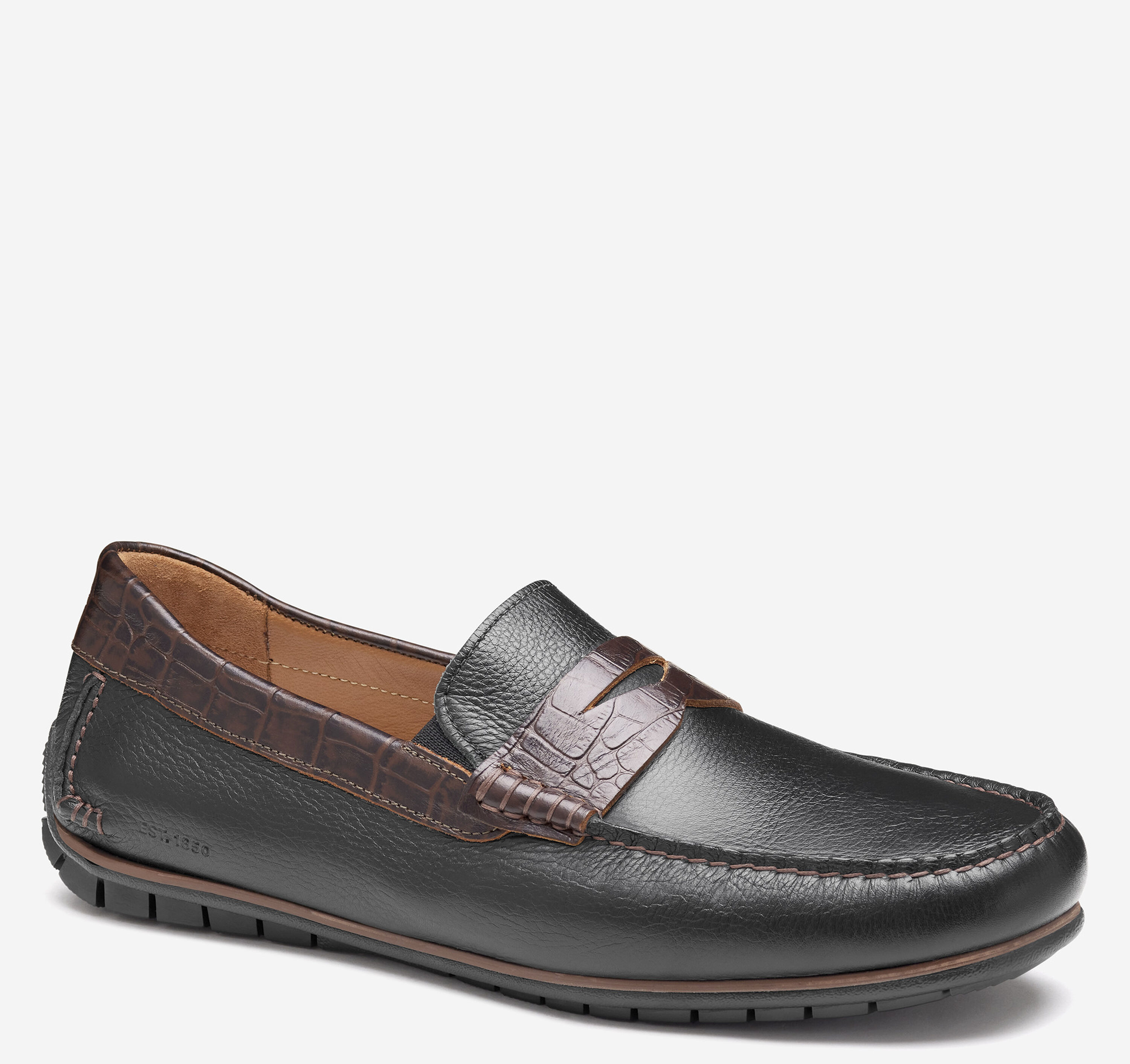 Johnston & Murphy Danbury Penny Brown Full Grain Leather Loafers Men main image 3