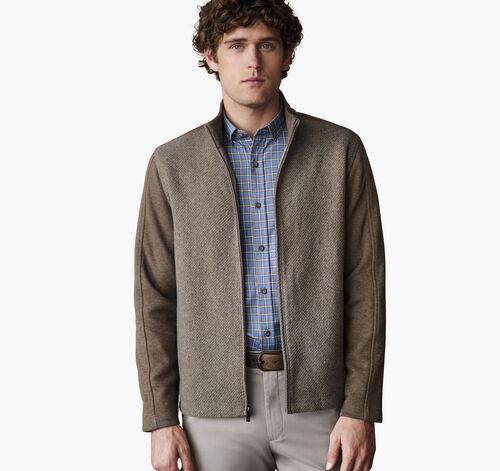 Brushed Twill Full-Zip - Mushroom