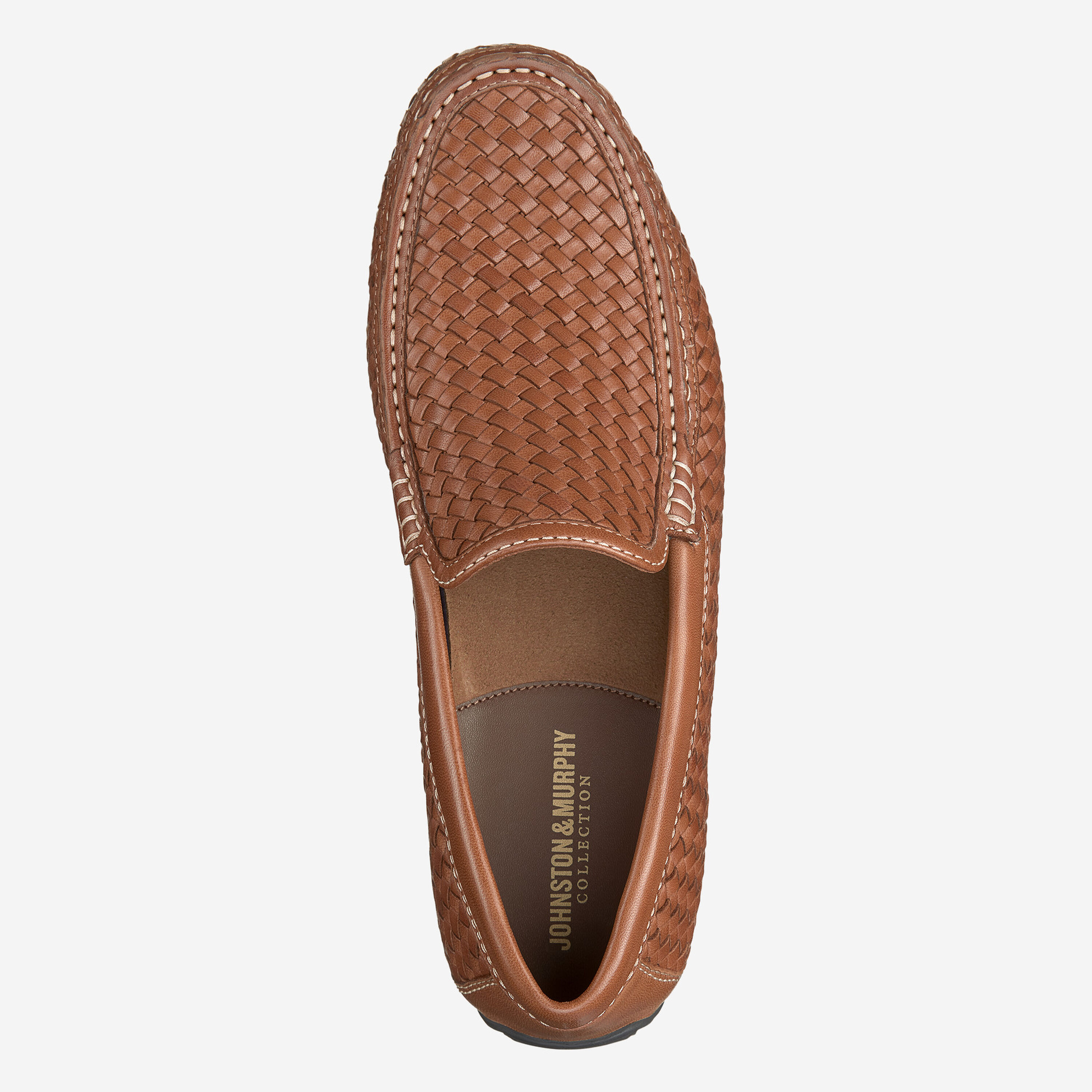 Johnston&Murphy Mens Brown Sheepskin Loafers 10.5 Johnston & Murphy Loafers Mens 10.5 M Brown Leather Tassel  main image 3