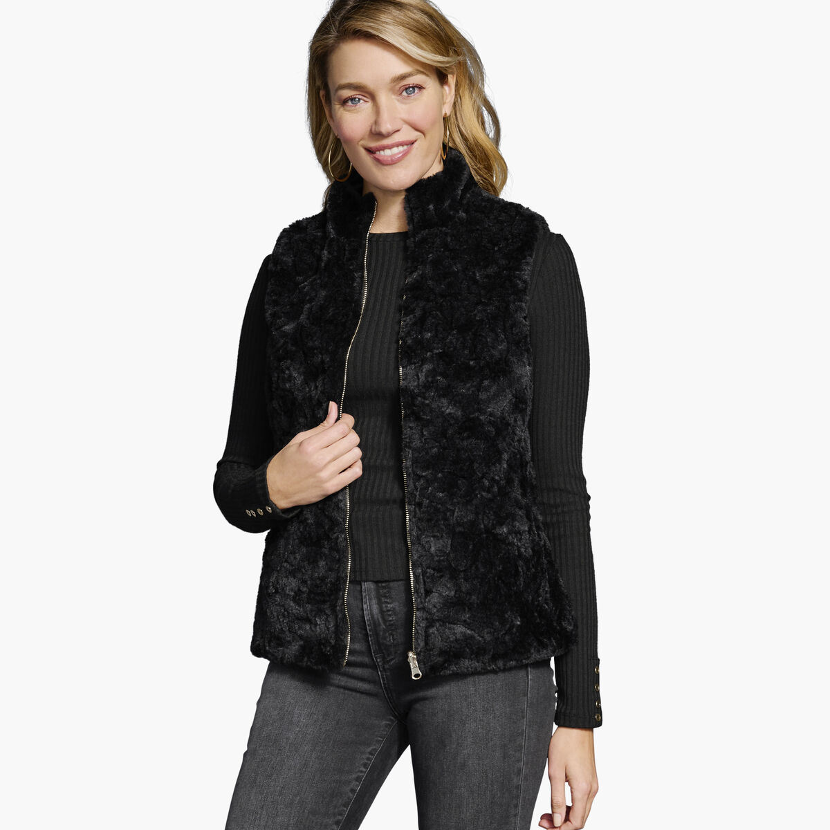 Reversible Faux-Fur vest image number null