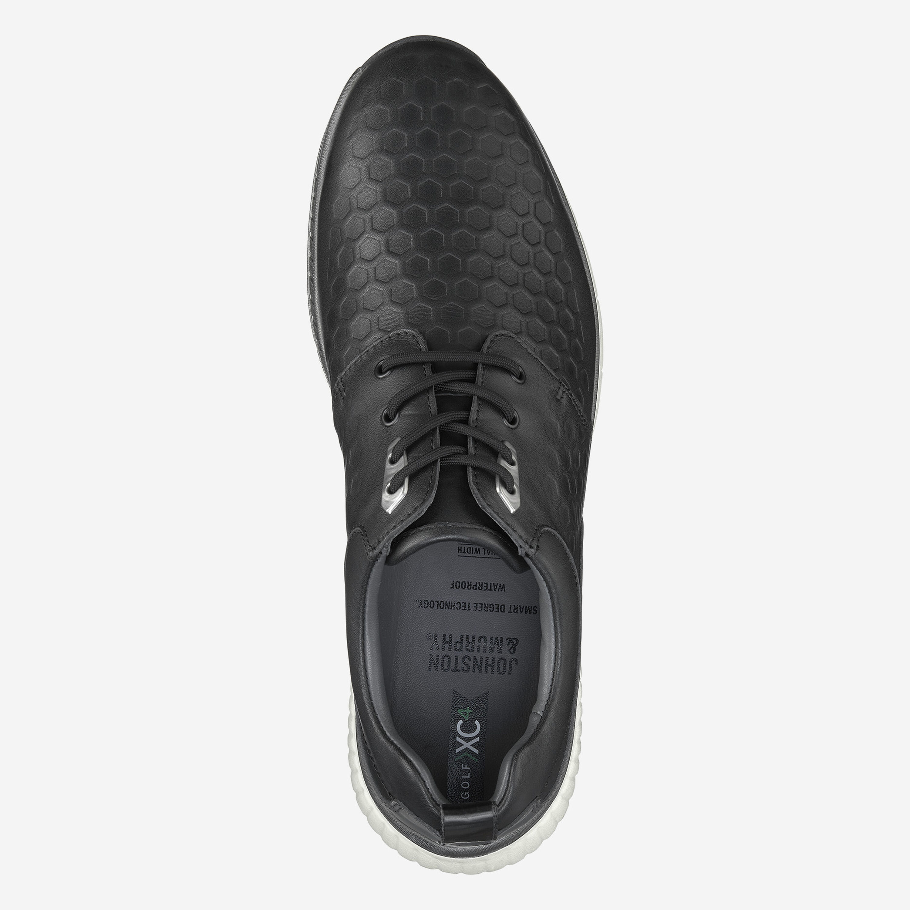 NEW JOHNSTON & MURPHY men\'s h2 luxe hybrid leather shoes in black Men main image 2
