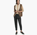 Reversible Animal-Print Faux-Fur/Sherpa Vest image number null