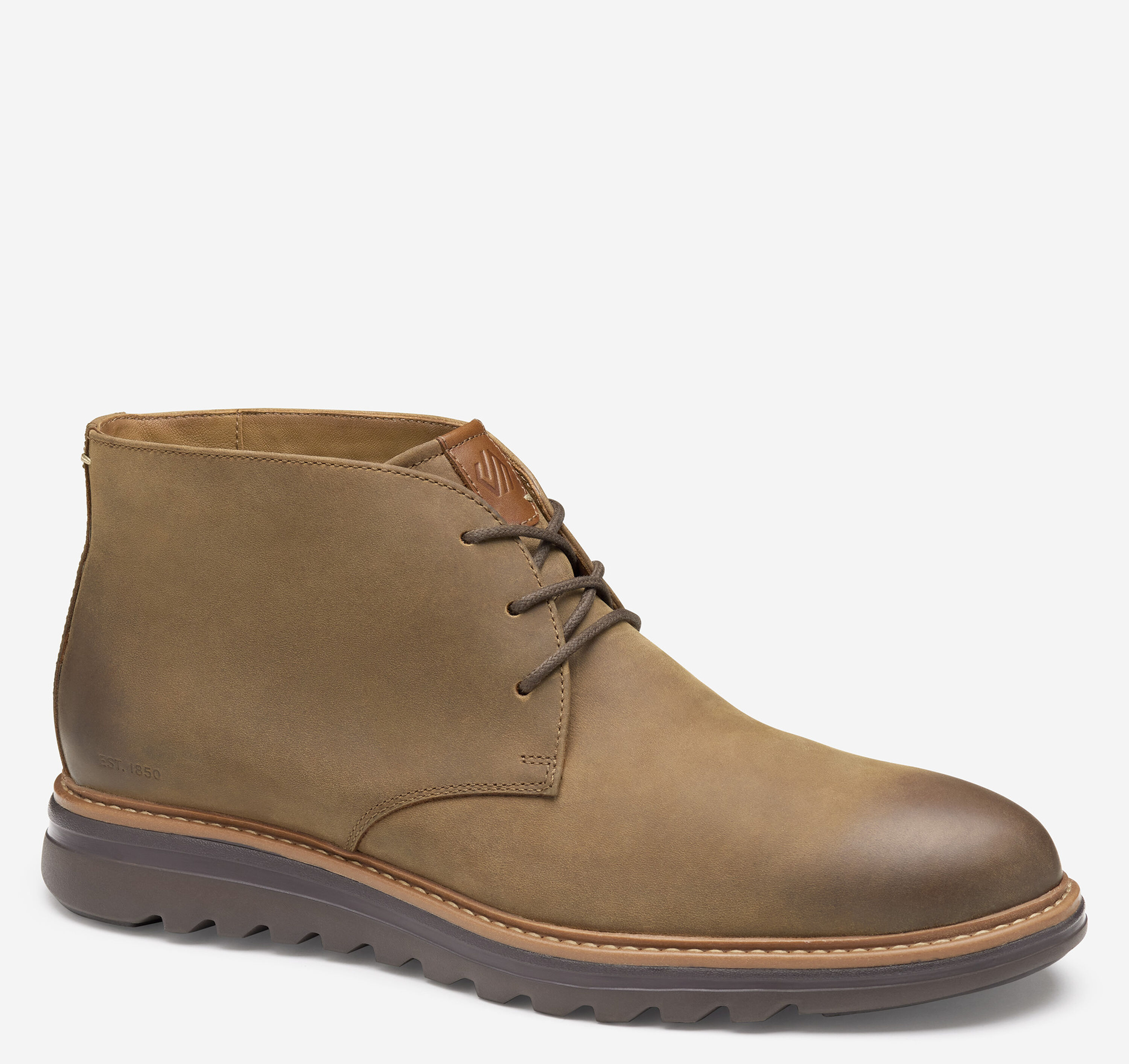Johnston & Murphy Mens Welch Brown Boots (NWT) Johnston & Murphy Mens Welch Chukka Boot US 12M EU 46 Brown  main image 2