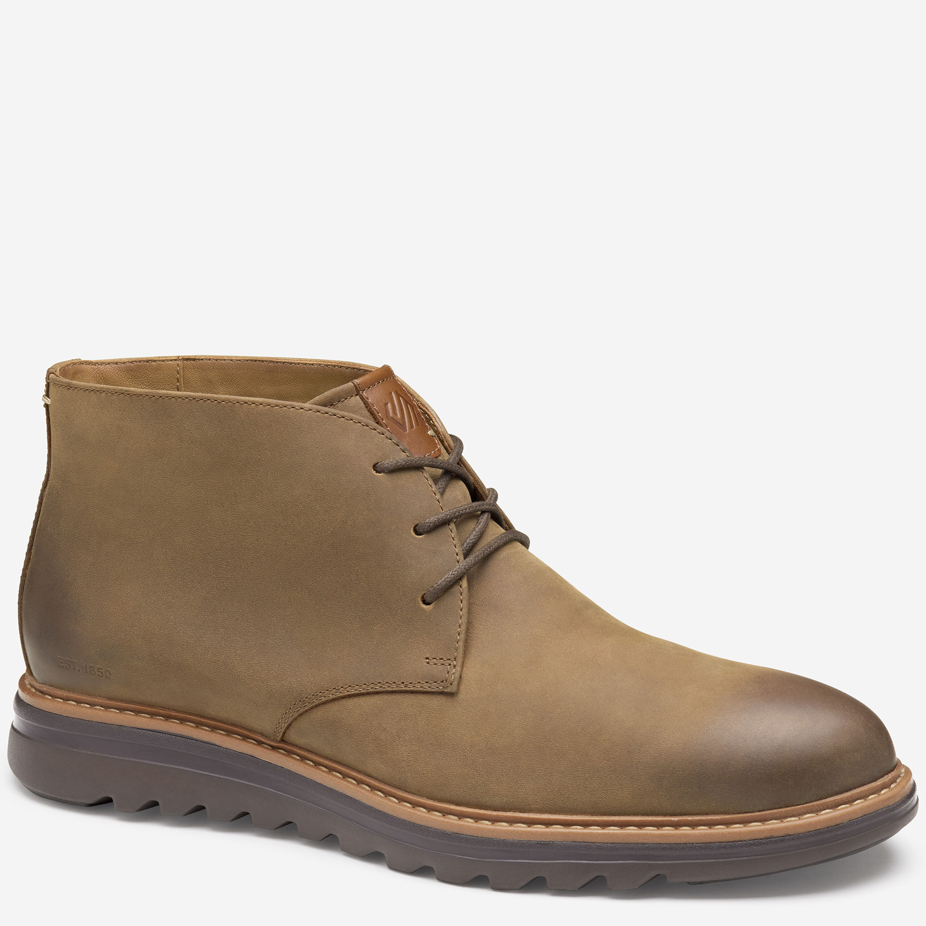 JOHNSTON & MURPHY HOLDEN CHUKKA 11 M BROWN BOOTS OILED FULL GRAIN LEATHER Men main image 4
