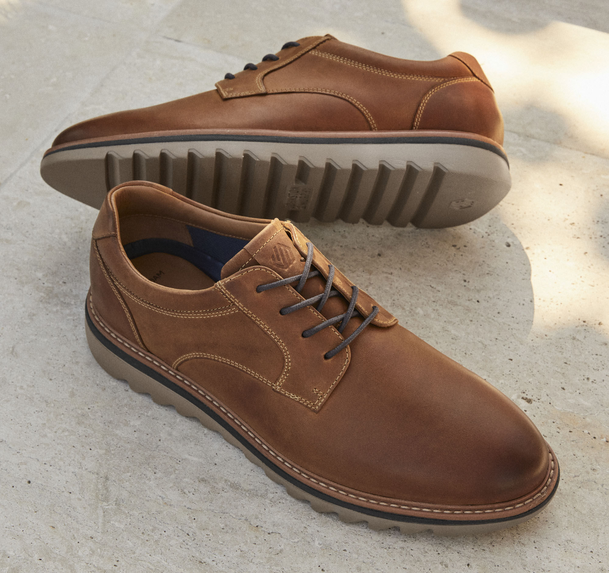 Men's Braydon Plain Toe in Tan Full Grain | Johnston & Murphy