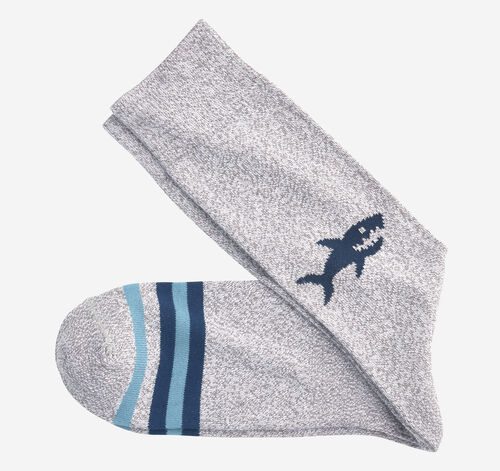 Heathered Boot Socks - Grey Shark