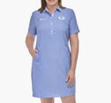 Women's Short Sleeve Popver Gingham Dress image number null