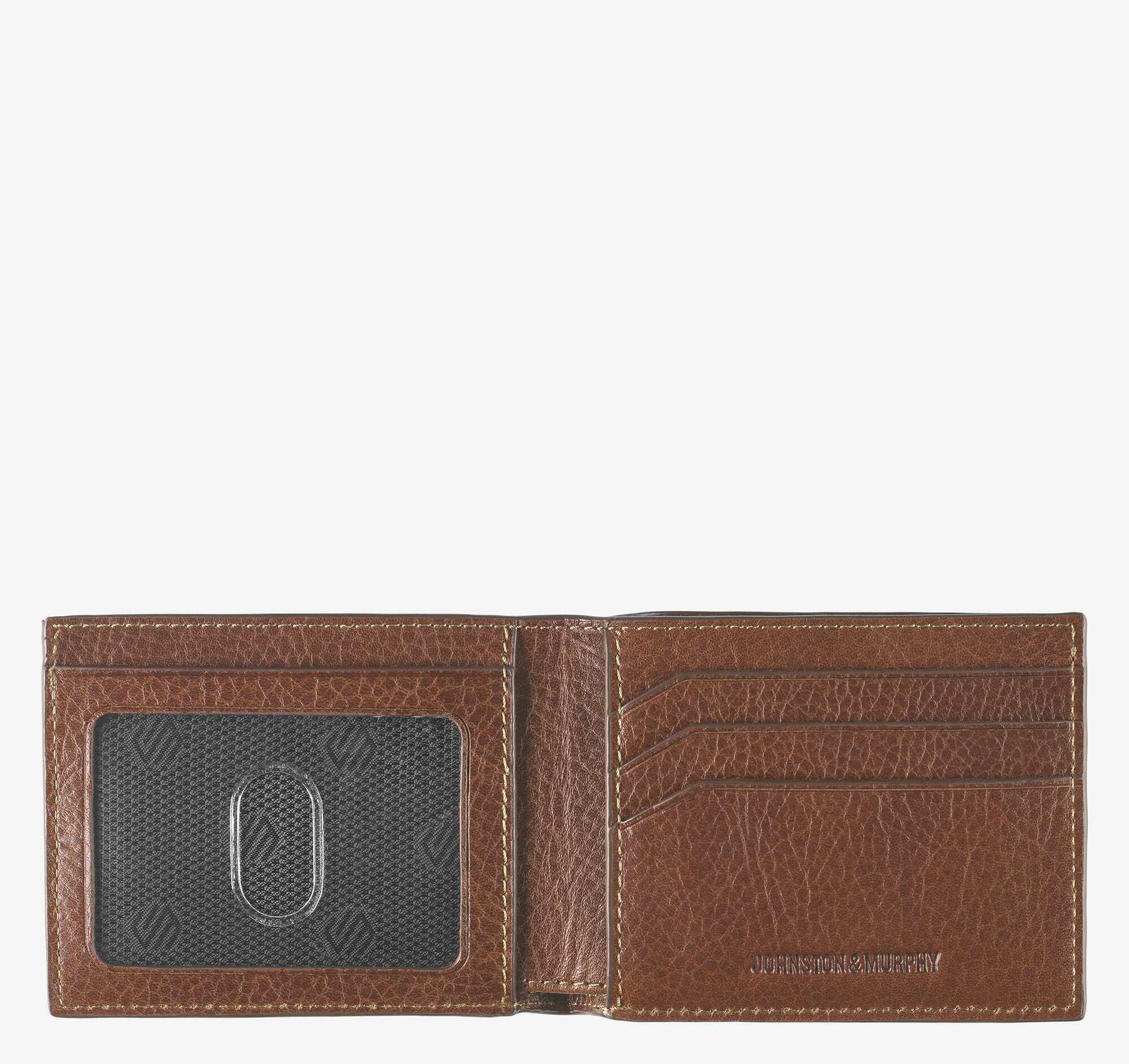 Double Contrast Stitch Billfold Wallet