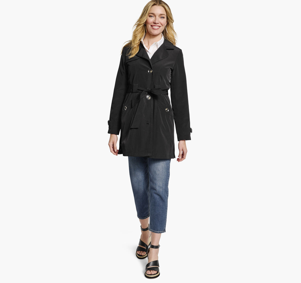 Belted Trench Coat image number null