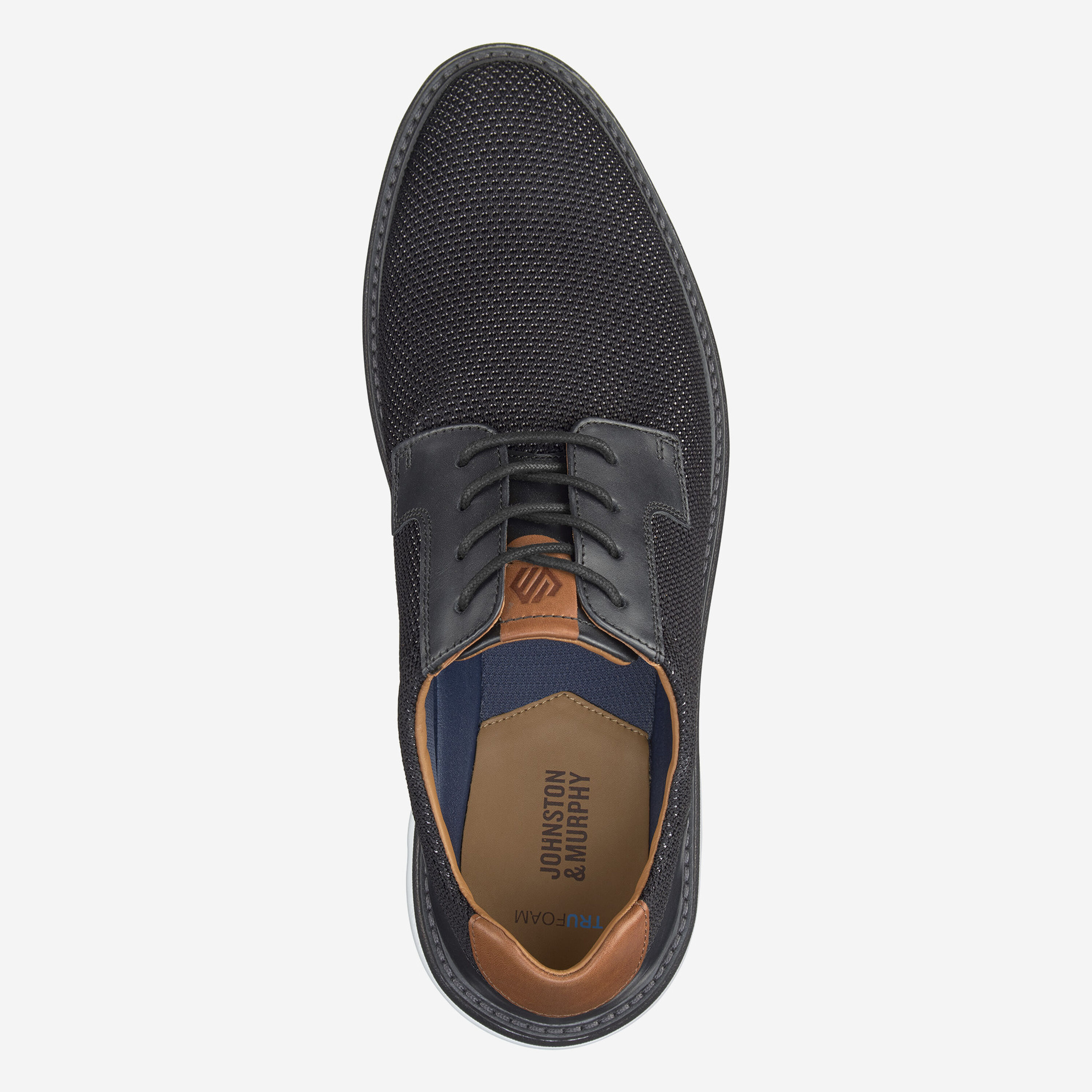 205599 SD50 BRAYDON PLAIN TOE MEN\'S SHOES SIZE 10 M NAVY KNIT JOHNSTON & MURPHY Johnston Murphy Men main image 2