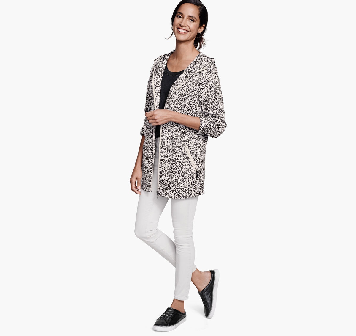 Leopard-Print Anorak image number null