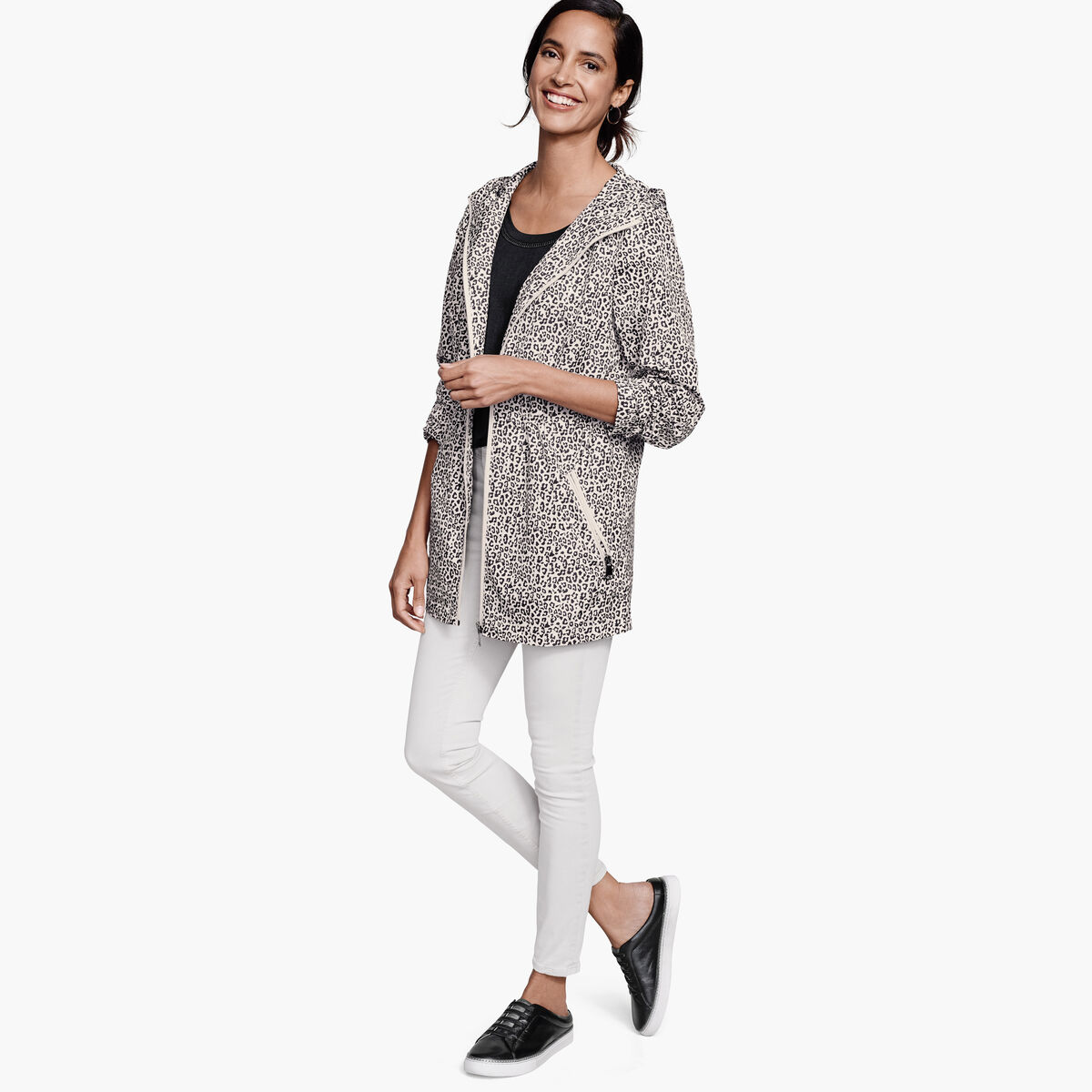 Leopard-Print Anorak image number null