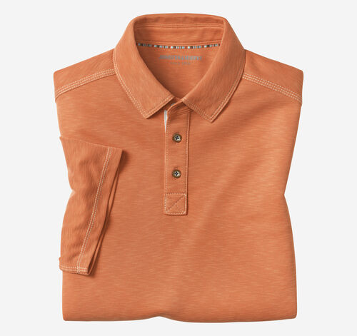 Vintage Slub Polo - Orange