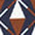 XC+&trade; Motion Long-Sleeve Print Knit Shirt - Rust/Navy Stacked Triangle